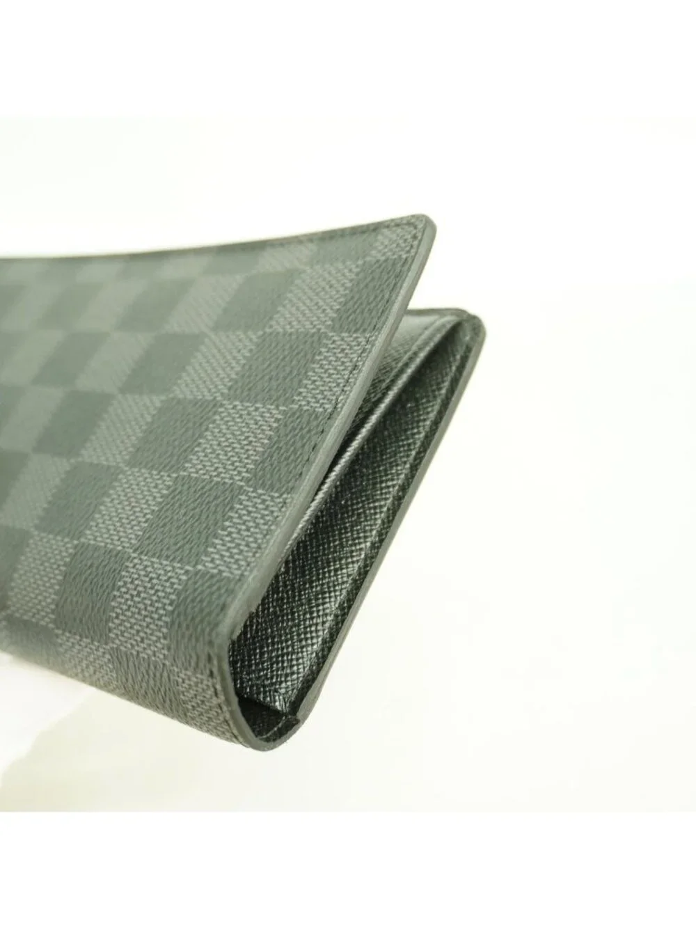 Louis Vuitton Wallet Damier Graphite Portefeuille Brazza Black Gray